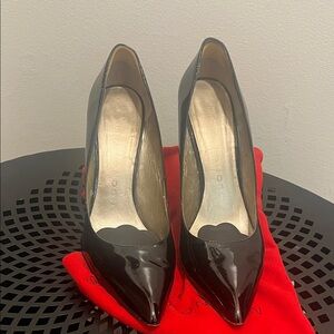 Sacha London Glossy Black Heels